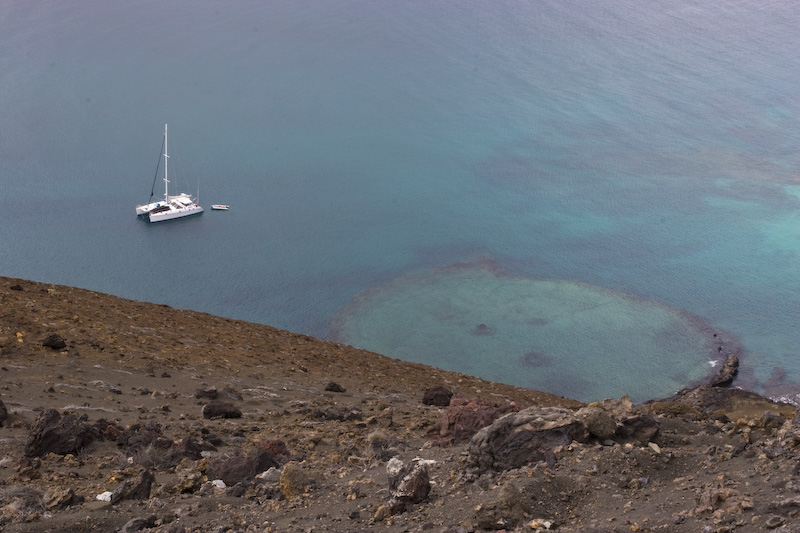 Catamaran And Submerged Crater